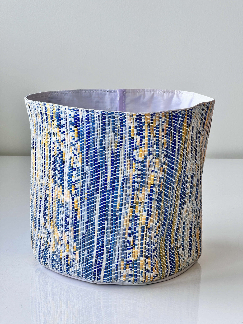 Blue Round Planter