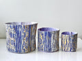 Blue Round Planter